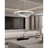 TT300-2 KR TT Aydınlatma Halka 2 li Krom Led Avize beyaz-isik