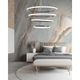 TT300-4 KR TT Aydınlatma Halka 4 lü Krom Kaplama ( Beyaz Işık ) Led Avize