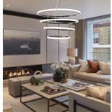 TT300-4 KR TT Aydınlatma Halka 4 lü Krom Kaplama ( Gün Işığı ) Led Avize
