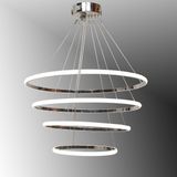 TT300-4 KR TT Aydınlatma Halka 4 lü Krom Kaplama ( Sarı Işık ) Led Avize