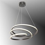 Tt301-Sy Tt Aydınlatma Yay Modeli Siyah Led Avize