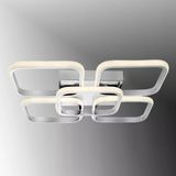 Tt302-4+1-Kr Kare Tt Aydınlatma Krom Kaplama Plofonyer 5 Li Led Avize