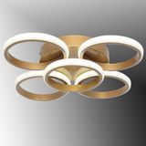 Tt304-4+1-Esk Yuvarlak Tt Aydınlatma Eskitme Boyalı 5 Li Led Avize