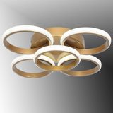 TT304-4+1-ESK YUVARLAK TT Aydınlatma Eskitme Boyalı ( Beyaz Işık ) 5 li Led Avize