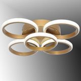 TT304-4+1-ESK YUVARLAK TT Aydınlatma Eskitme Boyalı ( Sarı Işık ) 5 li Led Avize