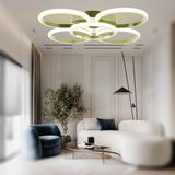 TT304-4+1-SR Yuvarlak Tt Aydınlatma Sarı Kaplama 5 Li LED Avize - Gold - Gün Işığı