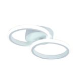 TT305-2-BY TT Aydınlatma Mat Beyaz 2 li ( Sarı Işık ) Led Avize