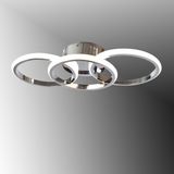 TT305-3-KR Tt Aydınlatma Krom Kaplama 3 Lü LED Avize - 3 Renk Işık