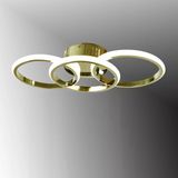 Tt305-3-Sr Tt Aydınlatma Sarı Kaplama 3 Lü Led Avize