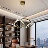 TT307-40-ESKKPL Tt Aydınlatma Helezon Modeli Eskitme Kaplama LED Avize - 3 Renk Işık