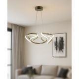 TT307-40-FSR Tt Aydınlatma Helezon Modeli Fransız Sarısı Kaplama LED Avize - Rose Gold - Gün Işığı