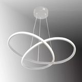 Tt310-By Tt Aydınlatma Trio Modeli Mat Beyaz Led Avize