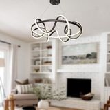 Tt314-Sy Tt Aydınlatma Büyük Sarmal Modeli Mat Siyah Led Avize