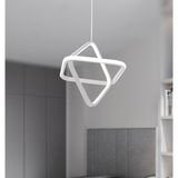 TT316-BY Tt Aydınlatma 2kare Modeli Mat Beyaz LED Avize - Gün Işığı