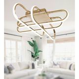 TT338-FSR Tt Aydınlatma Kasef Model Fransız Sarı Kaplama LED Avize - Gold Rose - Gün Işığı