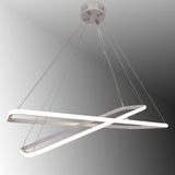 TT400-2 BY TT Aydınlatma Dikdörtgen ( 3 Renk Işık Modüllü ) 2 li Mat Beyaz Led Avize