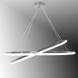 Tt400-2-Elips-Kr Tt Aydınlatma Elips 2 Li Krom Kaplama Led Avize