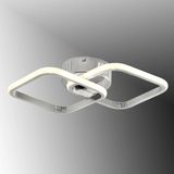 TT405-2-KR TT Aydınlatma Krom Kaplama 2 li Kare ( Sarı Işık ) Led Avize