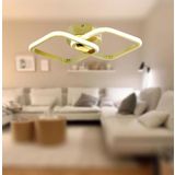 TT405-2-SR TT Aydınlatma Sarı Kaplama 2 li Kare ( Gün Işığı ) Led Avize