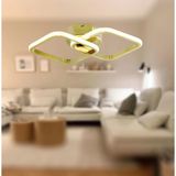 Tt405-2-Sr Tt Aydınlatma Sarı Kaplama 2 Li Kare Led Avize