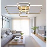 TT500-4-FSR Tt Aydınlatma Fransız Sarı Kaplama Plofonyer 4 Lü LED Avize - Rose Gold - Gün Işığı