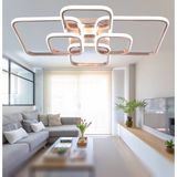 TT500-6-FSR Tt Aydınlatma Fransız Sarı Kaplama Plofonyer 6 Lı LED Avize - Gold Rose - Gün Işığı