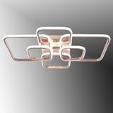 TT500-6-FSR Tt Aydınlatma Fransız Sarı Kaplama Plofonyer 6 Lı LED Avize - Gold Rose - Sarı Işık
