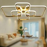 TT500-6-SR Tt Aydınlatma Sarı Kaplama Plofonyer 6 Lı LED Avize - Gold - 3 Renk Işık
