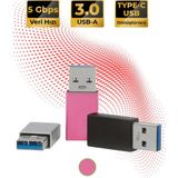 TTAF Type-C To Usb-A 3.0 Dönüştürücü Yüksek Hızlı Veri Aktarımı - Pembe