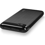 Ttec 10.000 mAh Kapasiteli LCD Powerbank Taşınabilir Şarj Aleti USB-C Giriş/Çıkış Siyah 2BB183S