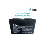 Ttec 12 Volt 7A Akü -12V 7 Ah Ups Plus Akü 2024 Üretim