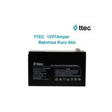 Ttec 12 Volt 7A Akü -12V 7Ah Kuru Base Akü Ağustos 2024 Üretim