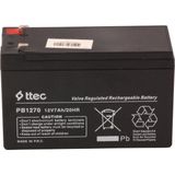 Ttec 12V 7AH-20HR Base Bakımsız Kuru Akü Alarm-Siren Için Ups Uygun Değil 1,75 kg - 001-Renkli