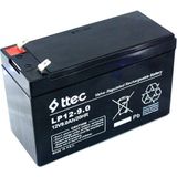 Ttec 12V 9AH Bakımsız Kuru Akü 12 Volt 9 Amper Kesintisiz Güç Kaynağı Aküsü Uzun Süreli Kullanım