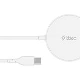 Ttec 2Ks29B AirCharger M+ MagSafe Uyumlu Kablosuz Şarj Cihazı Beyaz
