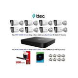 Ttec 2Mp Mikrofonlu 8 Kameralı 1Tb Disk Tak Çalıştır Hazır Ip Kamera Seti