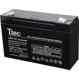 Ttec 6 Volt 12 Amper Bakımsız Kuru Akü Elektronik Cihaz Aküsü Şarj Edilebilir Akü Siyah Renk