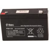 Ttec 6 Volt 12amper 6v/12ah/20hr Kuru Tip Bakımsız Akü 2024 Üretim