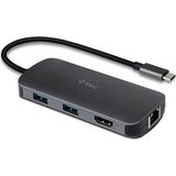 Ttec 8 Girişli Usb-C Hub/çoklayıcı Usb-C 100W Pd 3.0+Hdmı+Gb Ethernet+ 2*usb-A 3.2+Usb-A 2.0+Sd+Microsd - Gri