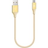 Ttec AlumiCable Mini Micro USB Data ve Şarj Kablo 30cm Altın Renk Dayanıklı Tasarım