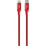 Ttec Alumicable Type-C Lightning Kırmızı 150 cm Hızlı Şarj Kablosu