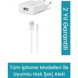 Ttec Apple iPhone Şarj Aleti (Apple iPhone 13 - 12 - 11 - X-8-7-6) 2.1A Orjinal Hızlı Şarj Aleti - Beyaz