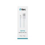ttec iPhone Şarj Kablosu Beyaz ttec iPhone Şarj Kablosu Beyaz 100 cm