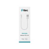 ttec MiniCable Lightning - USB-A Şarj Kablosu Beyaz ttec MiniCable Lightning - USB-A Şarj Kablosu Beyaz 30 cm