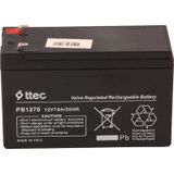 TTec Pi-Es Mustang Bakımsız Kuru Akü 12V 7Ah Uzun Ömürlü Düşük Deşarj