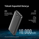 Ttec Recharger 10.000mah Taşınabilir Şarj Aleti/powerbank-2bb234 Siyah