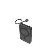 Ttec Recharger M Lcd 10.000mah Magsafe Uyumlu Pd 20w Usb-c Dahili Kablolu Stantlı Taşınabilir Powerbank - Gri