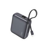 Ttec Recharger Mini LCD 10.000Mah Pd 35W Usb-C Dahili Kablolu Taşınabilir Hızlı Şarj Aleti/Powerbank 2BB232GR - Gri