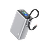 ttec ReCharger Pro Max TFT 25.000mAh PD 100W USB-C Dahili Kablolu Taşınabilir Hızlı Şarj Aleti / Powerbank