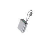 Ttec ReCharger Pro TFT 10.000mAh PD 35W USB-C ve Lightning Dahili Kablolu Taşınabilir Hızlı Şarj Aleti Powerbank 2BB279G